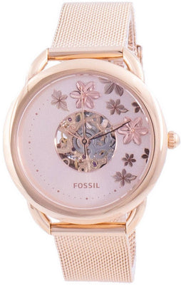 Fossil Tailor Skeleton Dial Automatic Me3187 Women's Watch