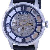 Fossil Townsman Skeleton Dial Leather Strap Automatic Me3200 Men's Watch