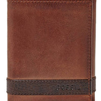 Fossil Quinn Trifold Brown Ml3645200 Men's Wallet