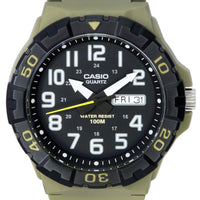 Casio Analog Resin Strap Black Dial Quartz Mrw-210h-5a Mrw210h-5 100m Men's Watch