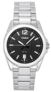 Casio Standard Analog Stainless Steel Black Dial Quartz Mtp-e725d-1a Men's Watch