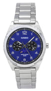 Casio Standard Analog Stainless Steel Moon Phase Blue Dial Quartz Mtp-m300d-2a Men's Watch
