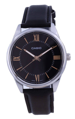Casio Black Dial Stainless Steel Analog Quartz Mtp-v005l-1b5 Mtpv005l-1 Men's Watch