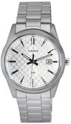 Casio Analog Stainless Steel Silver Dial Quartz Mtp-vd03d-7a Mtpvd03d-7 Men's Watch