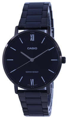 Casio Black Dial Stainless Steel Analog Mtp-vt01b-1b Mtpvt01b-1b Men's Watch