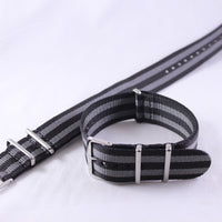Grey And Black Nato Strap 22mm