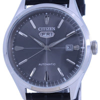 Citizen C7 Black Dial Leather Strap Automatic Nh8390-20h Men's Watch