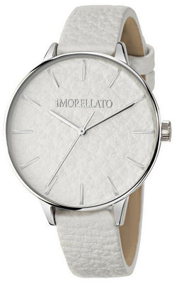 Morellato Ninfa White Dial Leather Strap Quartz R0151141514 Women's Watch