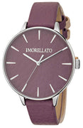 Morellato Ninfa Purple Dial Leather Strap Quartz R0151141518 Women's Watch