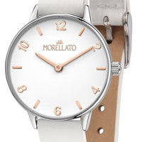 Morellato Ninfa White Dial Leather Strap Quartz R0151141529 Women's Watch