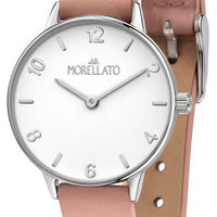 Morellato Ninfa White Dial Leather Strap Quartz R0151141530 Women's Watch