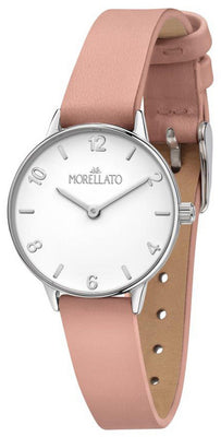 Morellato Ninfa White Dial Leather Strap Quartz R0151141530 Women's Watch