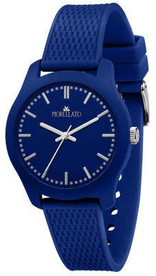 Morellato Soft Blue Dial Silicon Strap Quartz R0151163002 Men's Watch