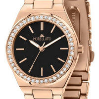 Morellato Ego Black Dial Rose Gold Tone Stainless Steel Quartz R0153164501 Women's Watch