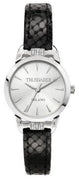 Trussardi T-original Silver Dial Leather Strap Quartz R2451142501 Women's Watch
