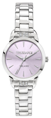 Trussardi T-original Crystal Accents Stainless Steel Quartz R2453142507 Women's Watch