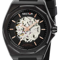 Sector 960 Black Dial Silicon Strap Automatic R3221528001 100m Men's Watch