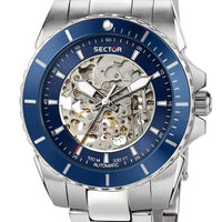 Sector 450 Automatico Stainless Steel Skeleton Blue Dial Automatic R3223276003 100m Men's Watch