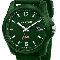 Sector 16.5 Green Dial Silicon Strap Quartz R3251165005 Men's Watch