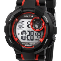 Sector Ex-36 Digital Black Polyurethane Strap Quartz R3251283001 100m Men's Watch