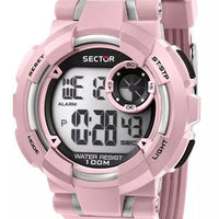 Sector Ex-36 Digital Pink Polyurethane Strap Black Dial Quartz R3251283004 100m Women's Watch