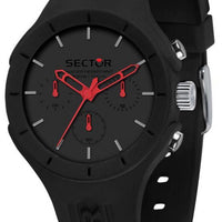 Sector Speed Black Dial Silicon Strap Quartz R3251514013 100m Men's Watch