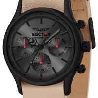 Sector 660 Gun-sunray Dial Leather Strap Quartz R3251517006 Men's Watch