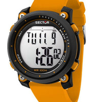 Sector Ex-38 Digital Orange Plastic Strap Quartz R3251546001 100m Men's Watch