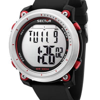 Sector Ex-38 Digital Black Plastic Strap Quartz R3251546002 100m Men's Watch