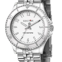 Sector 230 Just Time Stainless Steel White Dial Quartz R3253161534 100m Women's Watch