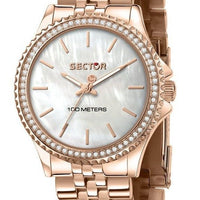 Sector 230 Just Time Rose Gold Stainless Steel Mother Of Pearl Dial Quartz R3253161537 100m Women's Watch