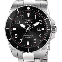 Sector 450 Date And Time Stainless Steel Black Dial Quartz R3253276009 100m Men's Watch