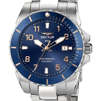 Sector 450 Date And Time Stainless Steel Blue Dial Quartz R3253276010 100m Men's Watch