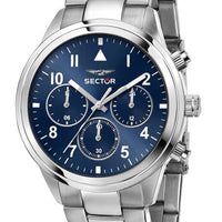 Sector 670 Dual Time Multifunction Stainless Steel Blue Dial Quartz R3253540012 Unisex Watch