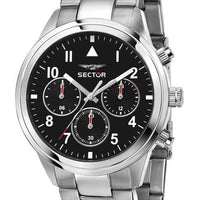 Sector 670 Dual Time Multifunction Stainless Steel Black Dial Quartz R3253540013 Women's Watch
