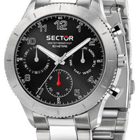 Sector 270 Black Sunray Dial Stainless Steel Quartz R3253578015 Men's Watch