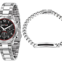 Sector 670 Multifunction Stainless Steel Black Dial Quartz R3253578020 Men's Watch With Free Bracelet
