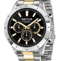 Sector 270 Multifunction Two Tone Stainless Steel Black Dial Quartz R3253578026 Men's Watch