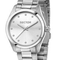Sector 270 Just Time Crystal Accents Stainless Steel Silver Dial Quartz R3253578509 Women's Watch