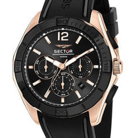 Sector 790 Chronograph Silicone Strap Black Dial Quartz R3271636001 100m Men's Watch