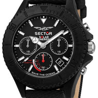 Sector Save The Ocean Chronograph Black Matt Dial Quartz R3271739002 Men's Watch
