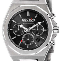 Sector 960 Chronograph Black Dial Stainless Steel Quartz R3273628002 100m Men's Watch
