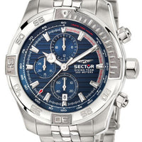 Sector Diving Team Chronograph Blue Dial Stainless Steel Diver's Quartz R3273635001 300m Men's Watch