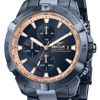 Sector Adv2500 Chronograph Stainless Steel Blue Dial Quartz R3273643007 100m Men's Watch