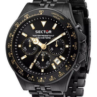 Sector 230 Chronograph Stainless Steel Black Dial Quartz R3273661029 100m Men's Watch
