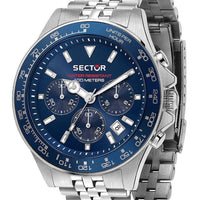 Sector 230 Chronograph Stainless Steel Blue Dial Quartz R3273661032 100m Men's Watch