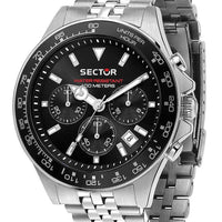Sector 230 Chronograph Stainless Steel Black Dial Quartz R3273661033 100m Men's Watch