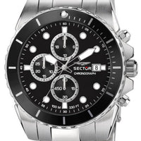 Sector 450 Chronograph Black Sunray Dial Stainless Steel Quartz R3273776002 100m Men's Watch