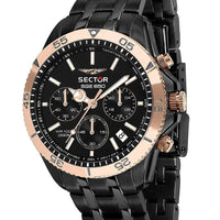 Sector Sge 650 Chronograph Stainless Steel Black Dial Quartz R3273962004 100m Men's Watch