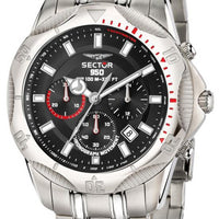 Sector 950 Chronograph Black Sunray Dial Stainless Steel Quartz R3273981007 100m Men's Watch